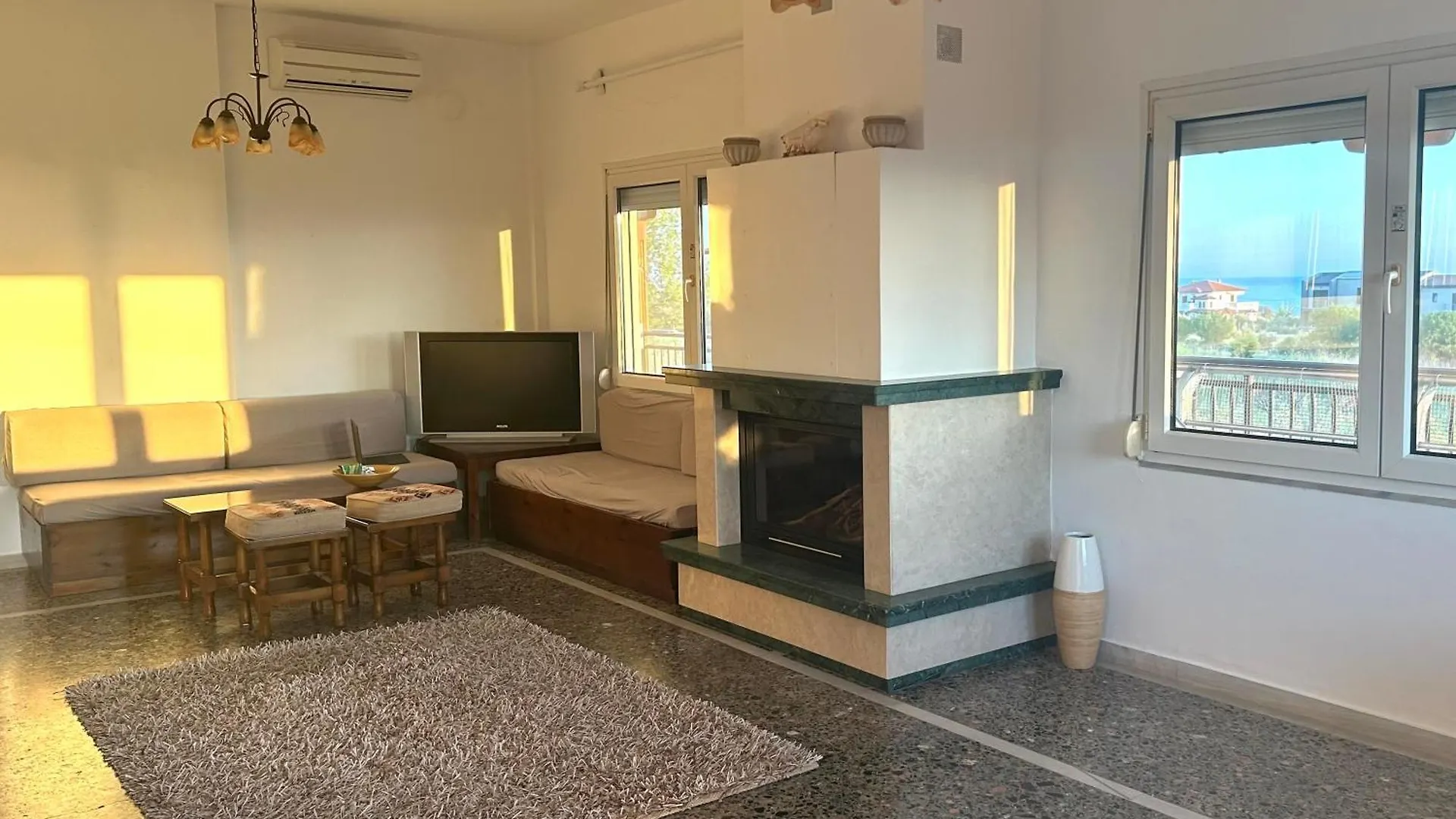 Villa Blanca With Sea View Near Sozopoli Apartment